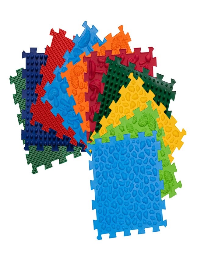 BIOL Textured Floor Mats Sensory Puzzle Rug Carpet - Sensory Floor Tiles Mat - Orthopedic Floor Mat Massage - Sensory Mats for Autistic People (10) - Image 2